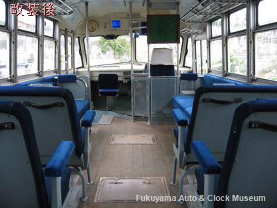 ボンネットバス・トヨタDB100 改装後の内観(2010年10月15日撮影)
