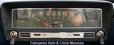 ダットサン サニー1000デラックス(初代B10前期型2ドアセダン,1966年式)のメーターパネル