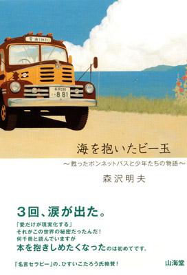 小説『海を抱いたビー玉〜甦ったボンネットバスと少年たちの物語〜』のカバーと帯