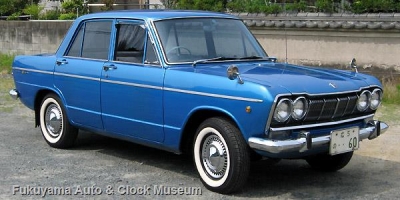 福山ハーレー会会長・渡辺健氏のプリンス スカイライン1500デラックス(S50D-1,1965年式) 2012年5月13日撮影【クリックで大きく表示】