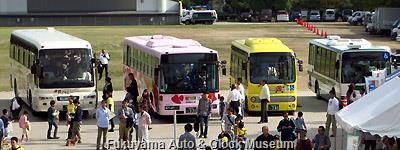 「ふくやまバスまつり2013」車両展示状況