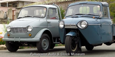 マツダD1500(DUB91)とT1500(TUB85N)の並び 4月19日撮影【クリックで大きく表示】