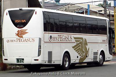 アシナトランジットの三菱ふそうBKG-MS96JP エアロクィーン(2008年式,三菱ふそうバス製造,福山200か523)