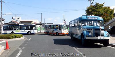 「井原市公共交通祭り」車両展示風景