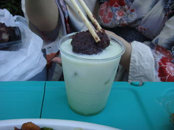 抹茶カクテル作成