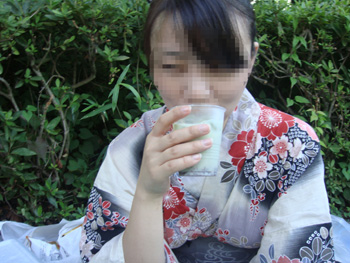 抹茶カクテル飲んでみる