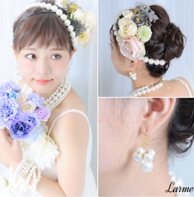 花冠、ピアス