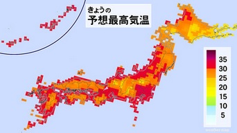 日本 予想気温