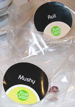 RollとMushyのラベルです