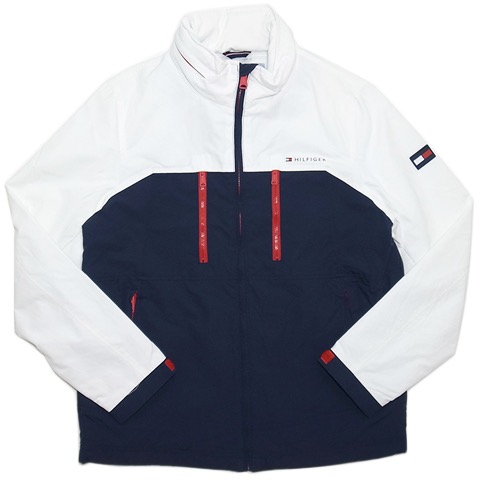 tommy hilfiger red white and blue jacket