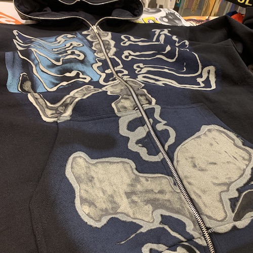 ☆ Cactus Jack x Fragment 限定コラボフーディー ☆ Cactus Jack🌵 × Fragment ⚡︎ Skeleton Graffiti Full Zip