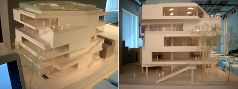 GYRE(ジャイル)の模型。デザインはMVRDV。