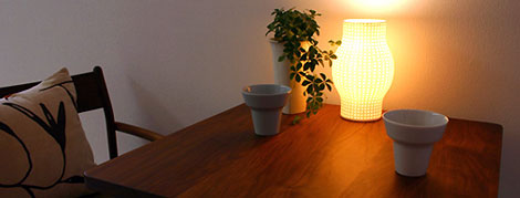 Nunzia Paola Carallo designed Bone China Lamp