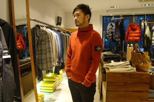 STONE ISLAND クロスマフラーカラーニット | cocoaleaf BLOG