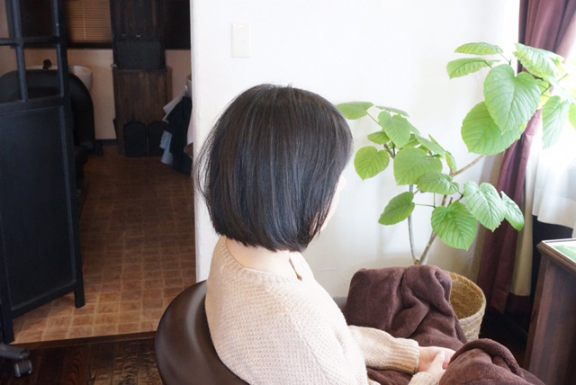 冬のボブヘア 津市