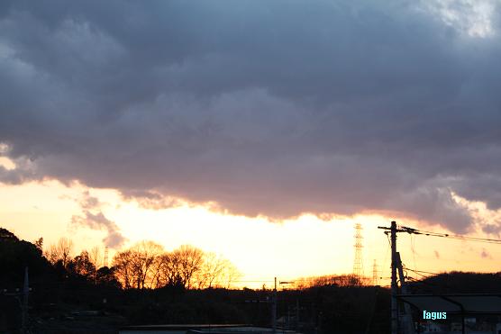 西の空