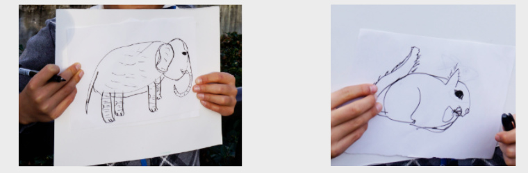 渋谷区広尾の慶應幼稚舎受験(絵画教室)・恵比寿駅の生徒様。動物絵画