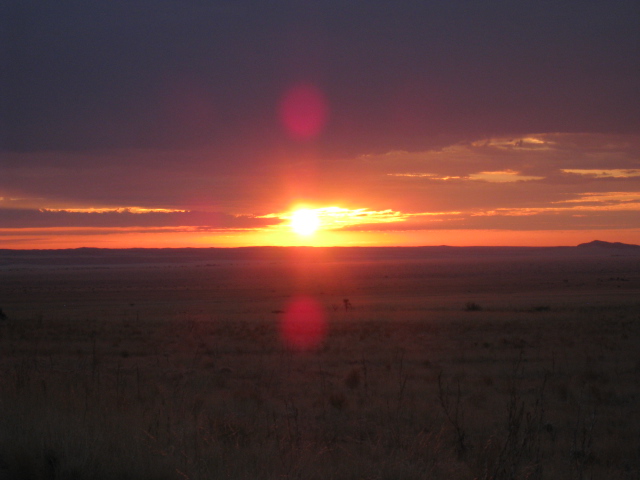 アフリカの夕陽