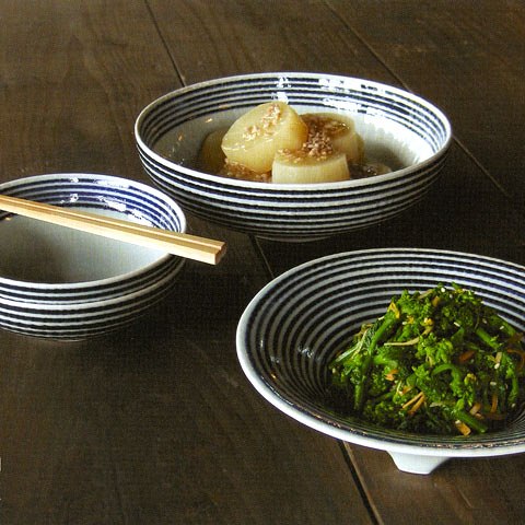藍駒丸大鉢・丸小鉢・三つ足大鉢