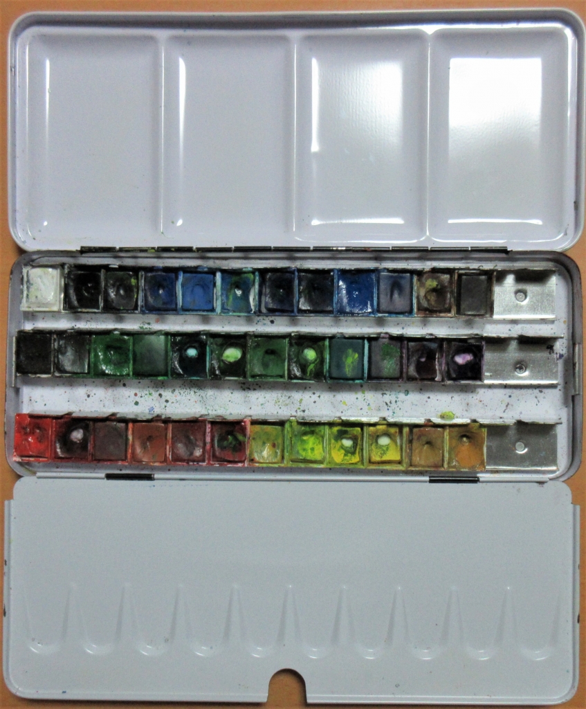 Rowney 固形水彩　絵の具　パレット　レア　アンティーク　※ご相談下さい Rowney 固形水彩 絵の具 パレット レア アンティーク ※ご相談下さい
