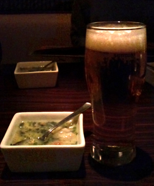 ビールとお通し