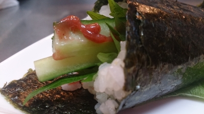 梅しその手巻き寿司