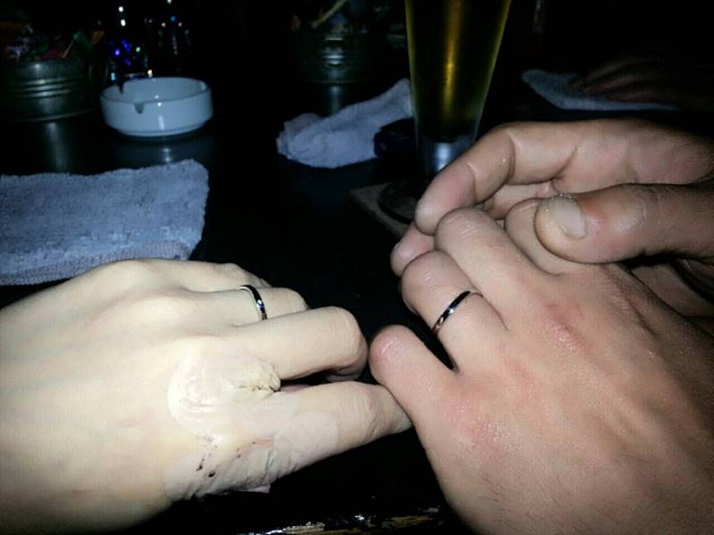結婚指輪ショット♪