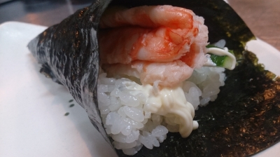 あっぱのエビマヨの手巻き寿司♪
