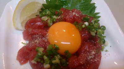 マグロのユッケ♪