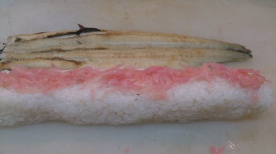 うなぎとガリとしゃり。