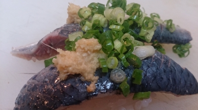 金太郎いわしの握り寿司