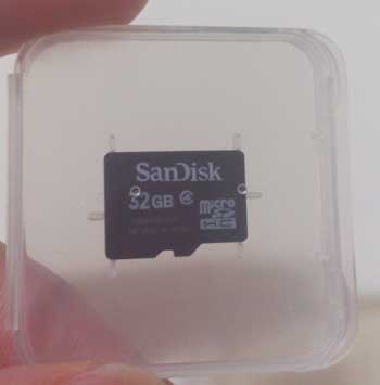 SanDisk microSDHCカード 32GB class4