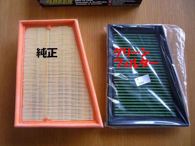 右が「GREEN FILTER」