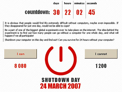 3月24日をShutdown Dayとしよう!