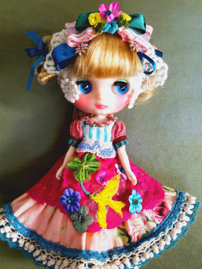 ミディブライス アウトフィット ～鳥さんワンピース～ ミディブライス アウトフィット ～鳥さんワンピース～ ドール大きさ