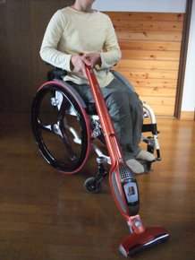 お掃除中