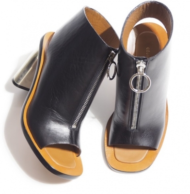 新入荷商品 CELINE セリーヌ bambam メタルヒール ジップサンダル 黒 ...