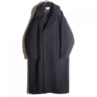 新入荷商品 HYKE ハイク PEA COAT LONG 黒 2 / オーバーサイズ 