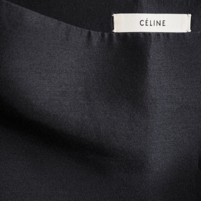 新入荷商品 CELINE セリーヌ ウール シルク ミカドスカート ブラック  