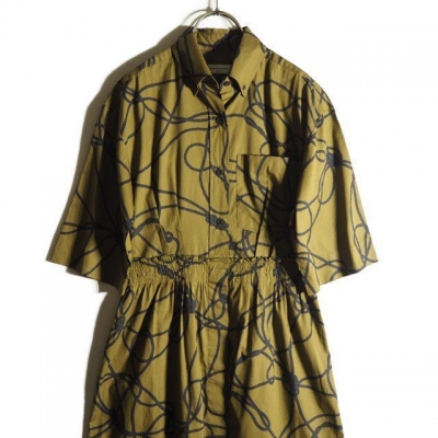 新入荷商品 DRIES VAN NOTEN ドリスヴァンノッテン ロープ柄 プリント