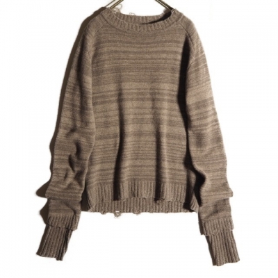 新入荷商品 FUMIKA UCHIDA フミカウチダ DAMAGE DOUBLE RIB KNIT ...