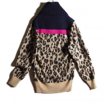 sacai サカイ ウール アルパカ モヘヤ タートルネックニット ネイビー 