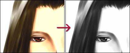 色調補正