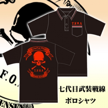 CROWS クローズ 武装戦線 7代目 ポロシャツ 半袖 夏 キャラ 人気 希少 CROWS クローズ 武装戦線 7代目 ポロシャツ 半袖 夏 キャラ 人気