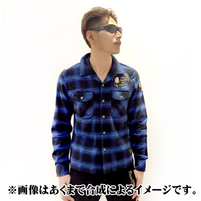 クローズWORST×VANSON武田好誠モデル殴り書きドクロ刺繍チェック