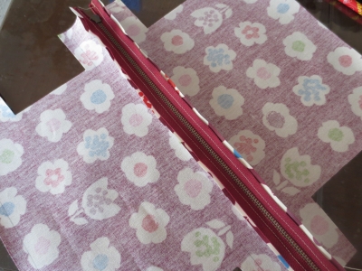 ファスナー付け１