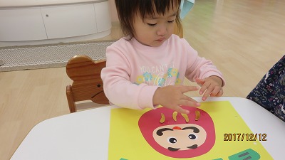 1歳児 だるまさん(製作)