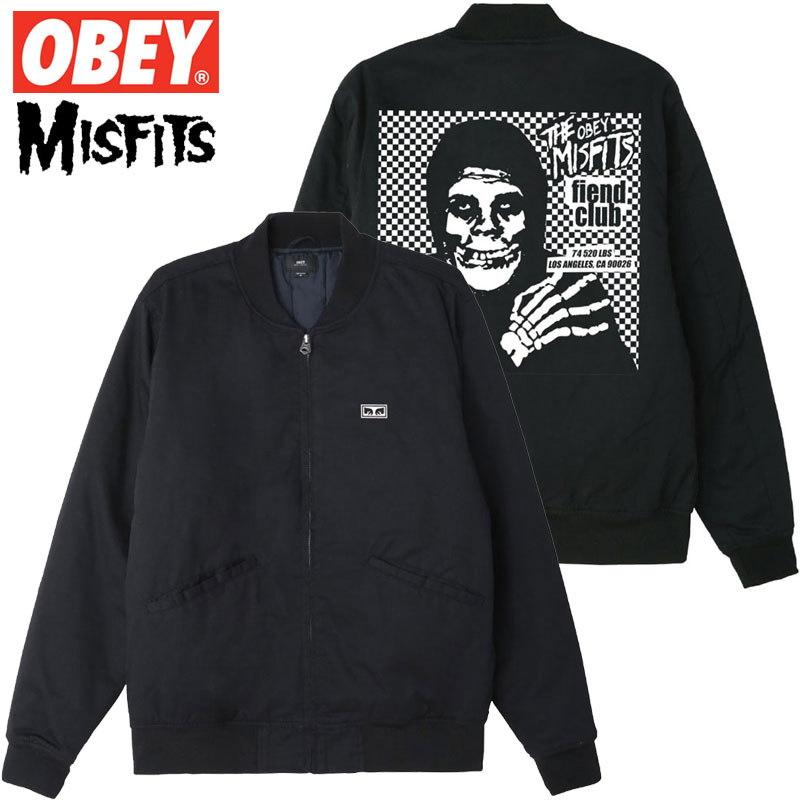 WARP】OBEY(オベイ)より、MISFITS(ミスフィッツ)コラボ入荷！！ジャケット、パーカ、トレーナー、ロンT、Tシャツ、ソックス♪ |  WARP NEWS!!!!!!!