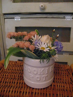お花に夢中