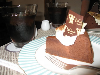 チョコバナナケーキ